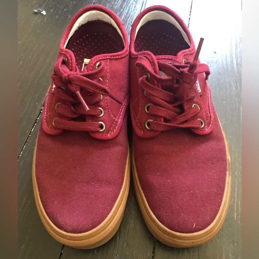 Vans burgundy ultracush low top padded skate shoes M5.6 / W8.5